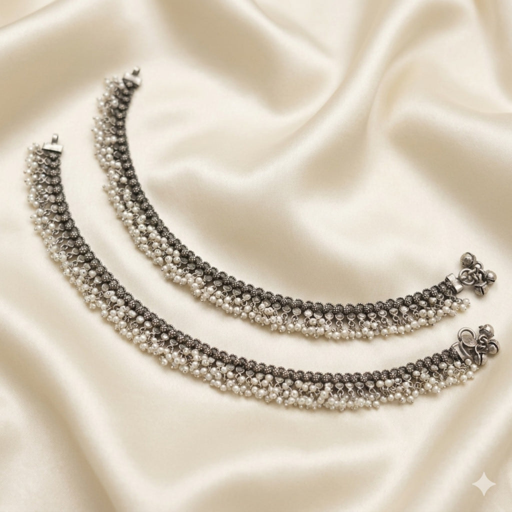 Rajsi Moti Ghungroo Anklet