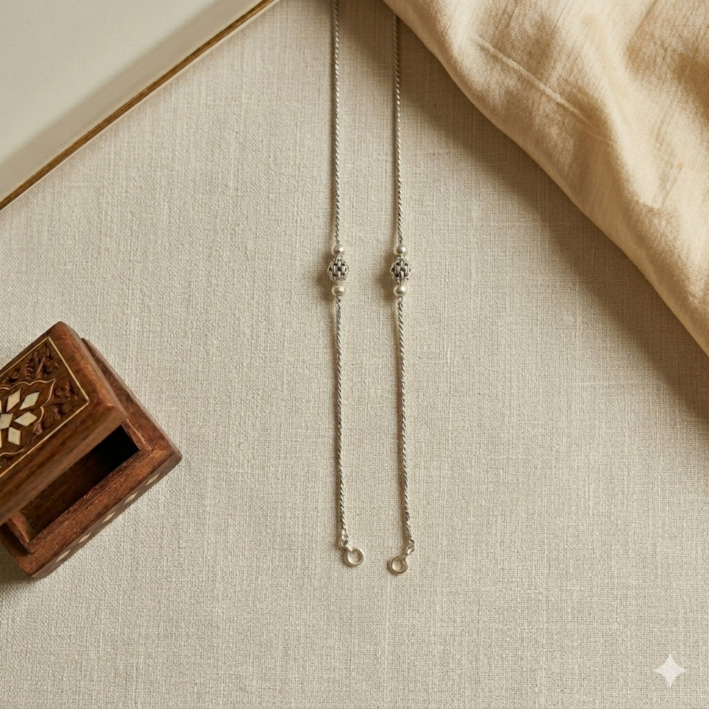 Mrinal Bead Anklet