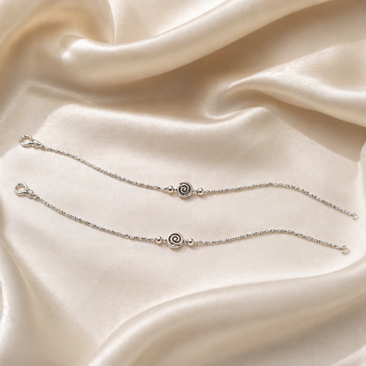 Vritika Spiral Anklet