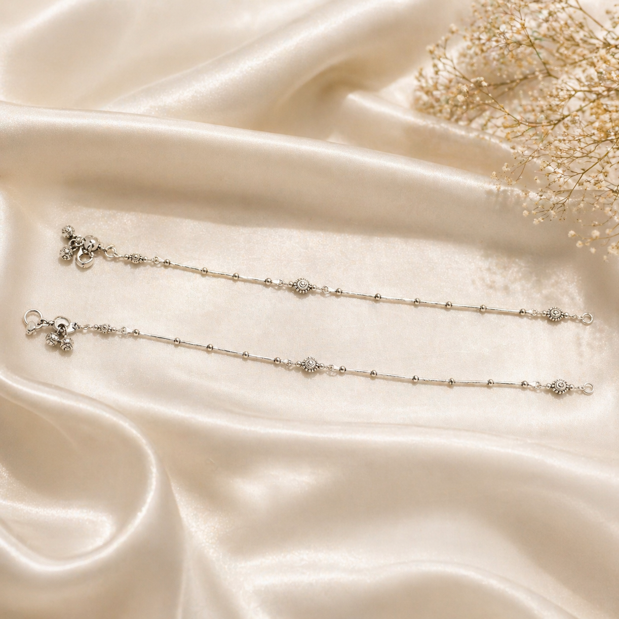 Suramya Silver Anklet