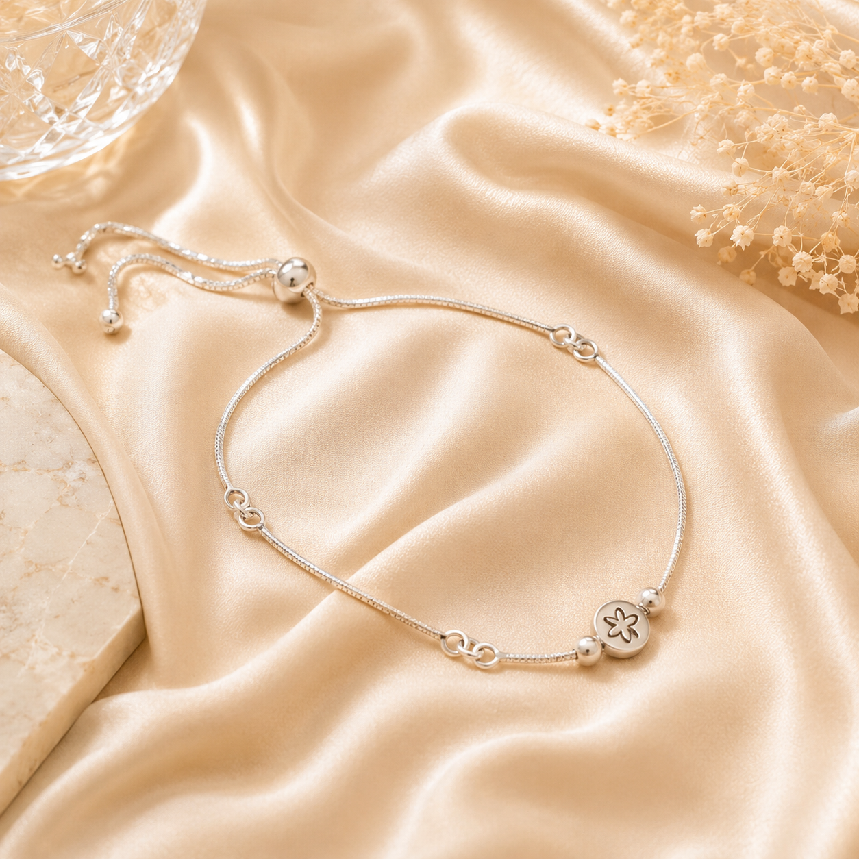 Ira Floral Charm Anklet