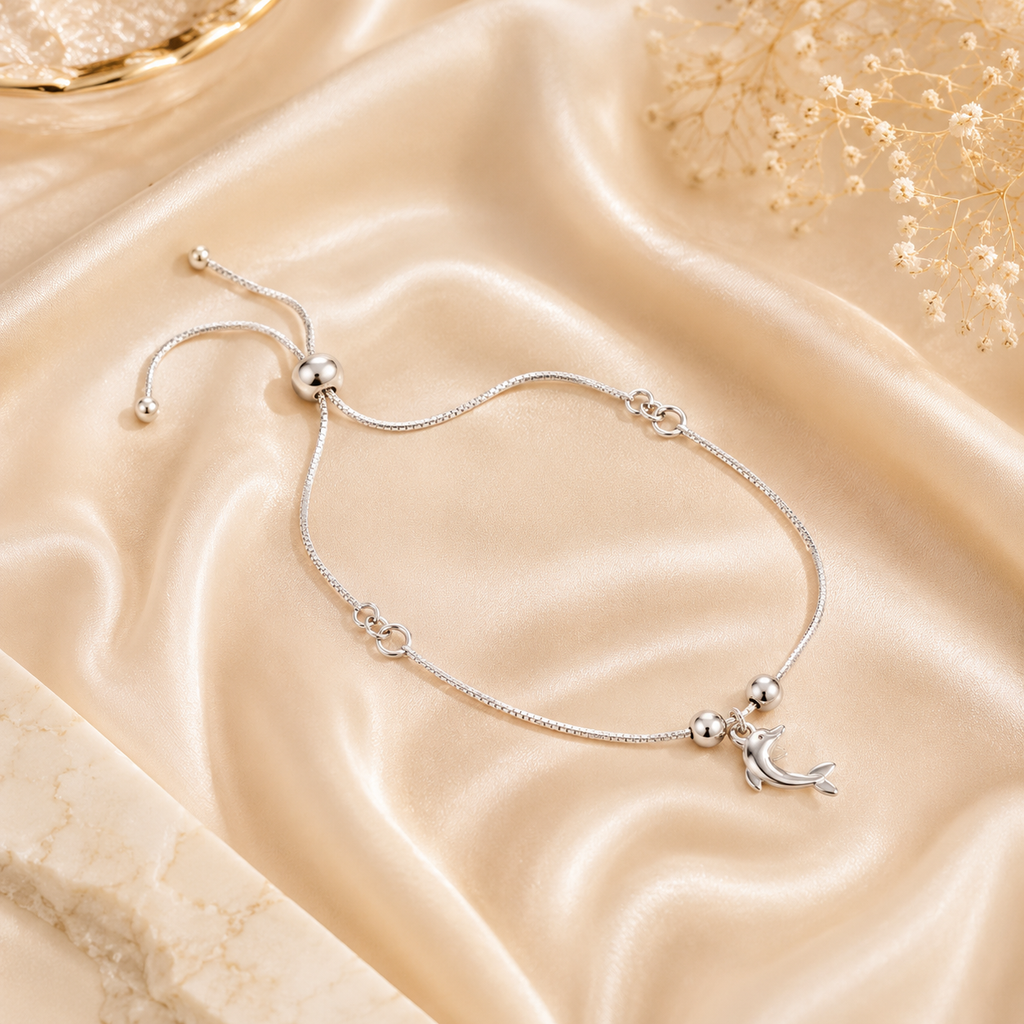 Myra Dolphin Charm Anklet