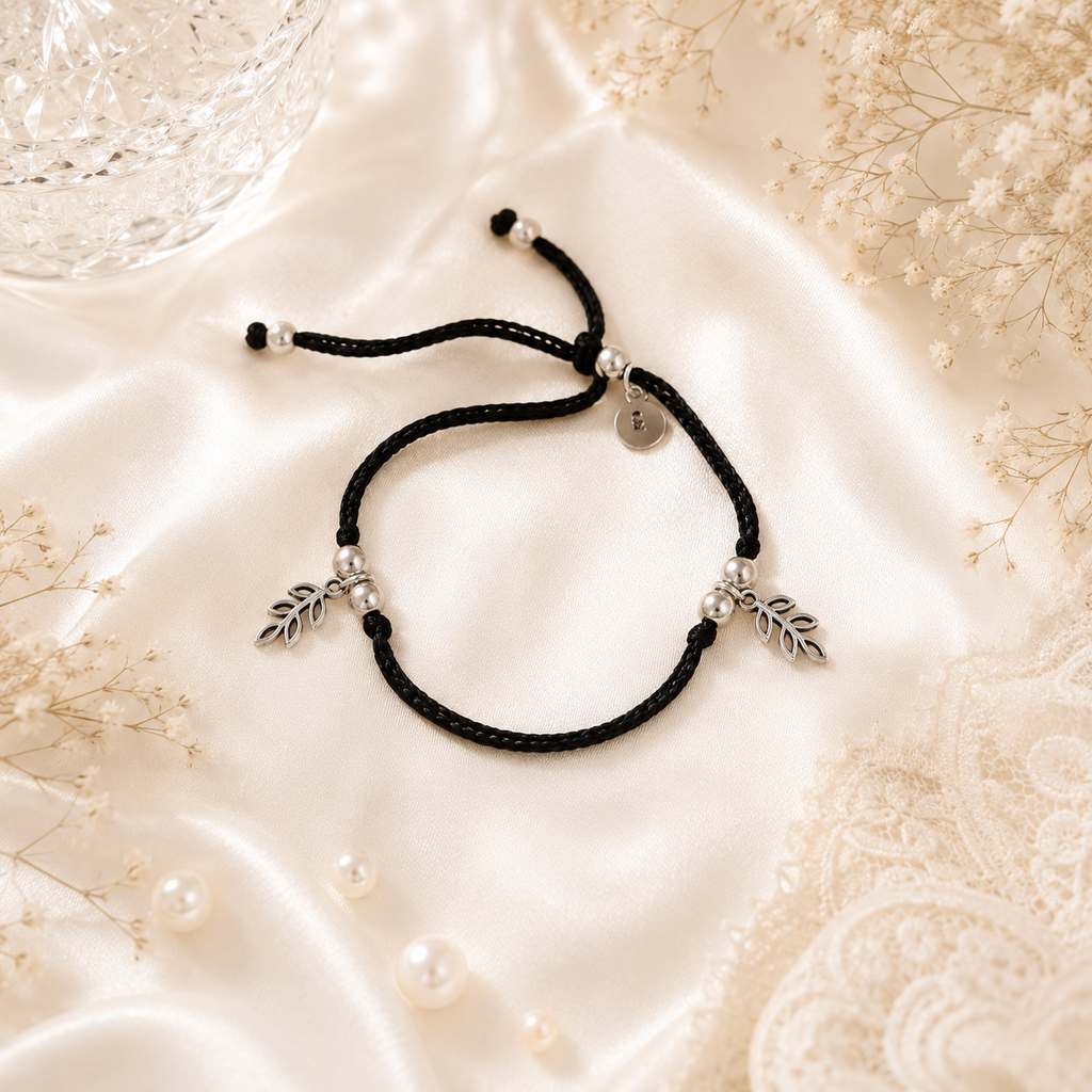Olive Whisper Thread Anklet
