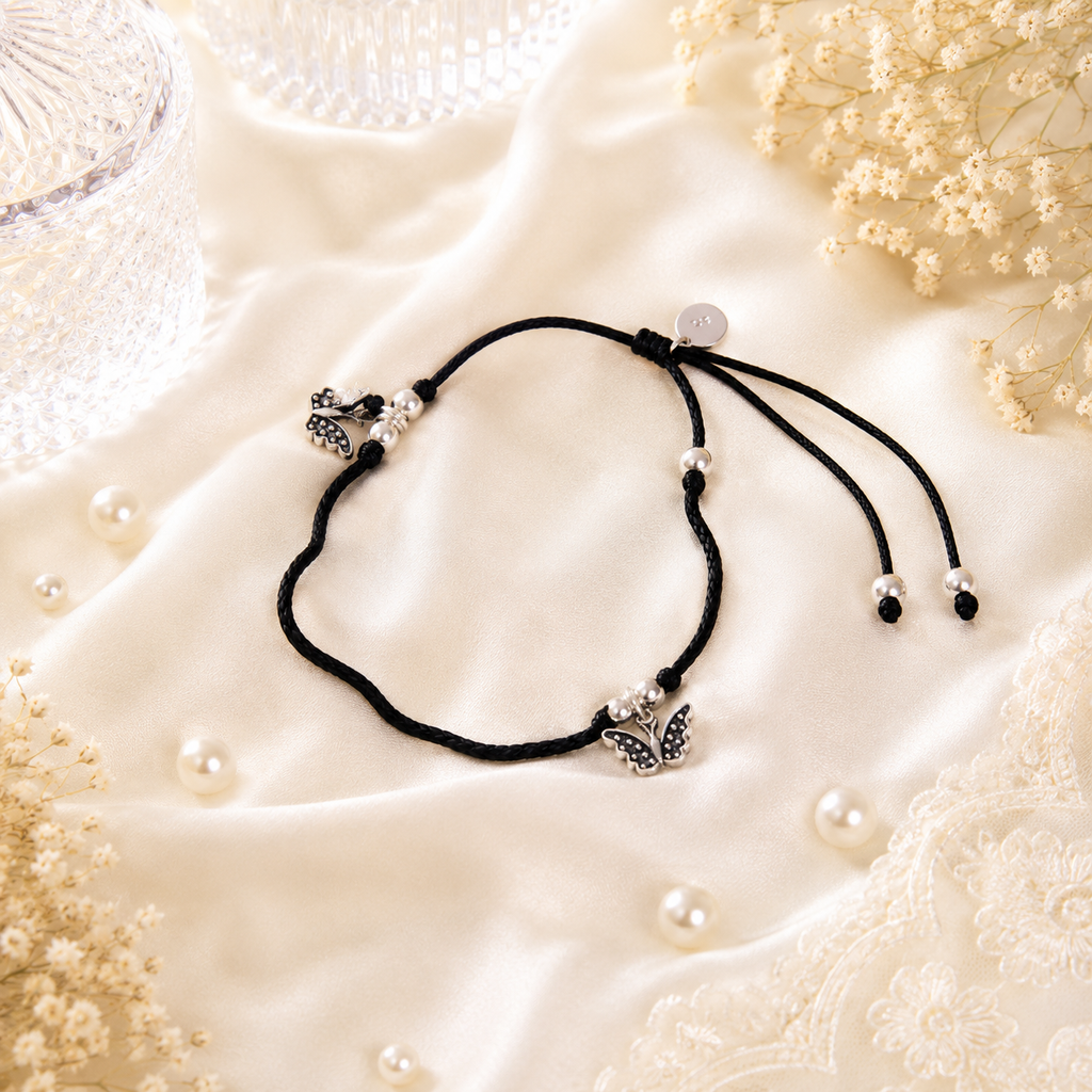 Twin Wings Thread Anklet