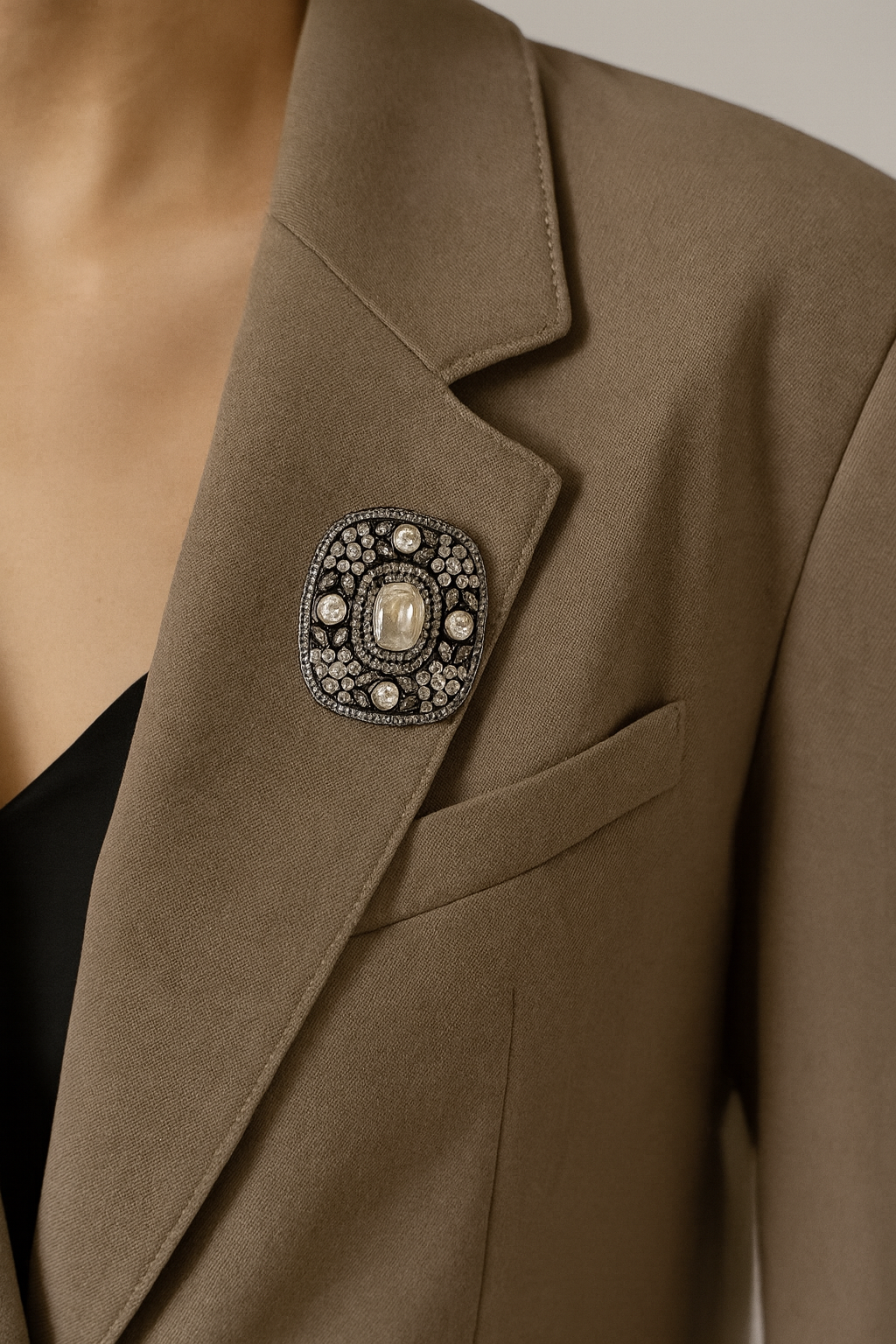 Royal Mossanite Brooch