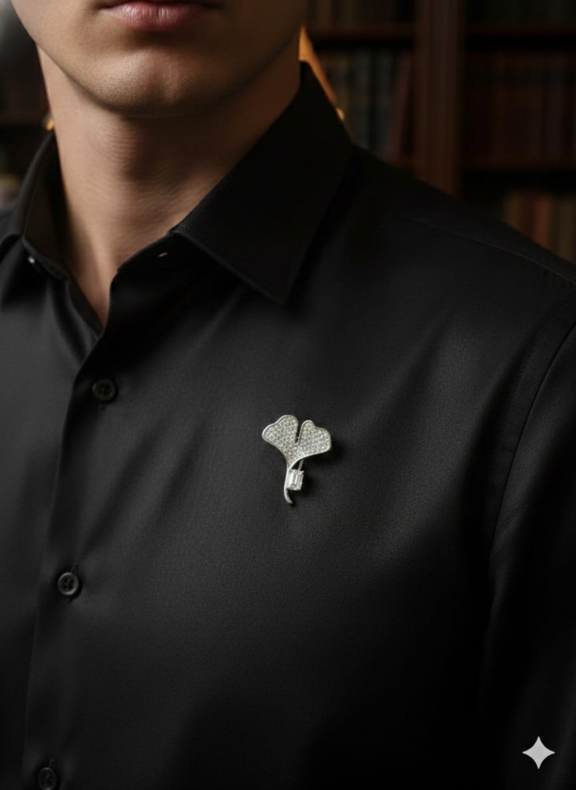 Ginkgo Éclat Brooch