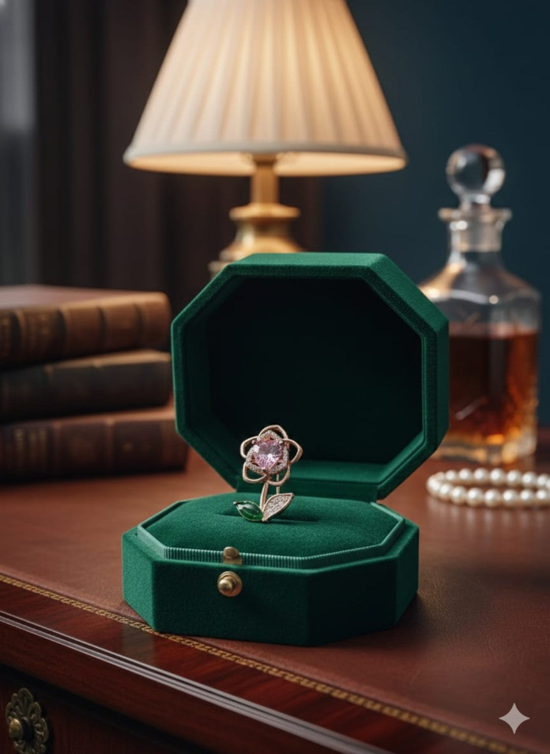 Blush Rosé Bloom Brooch