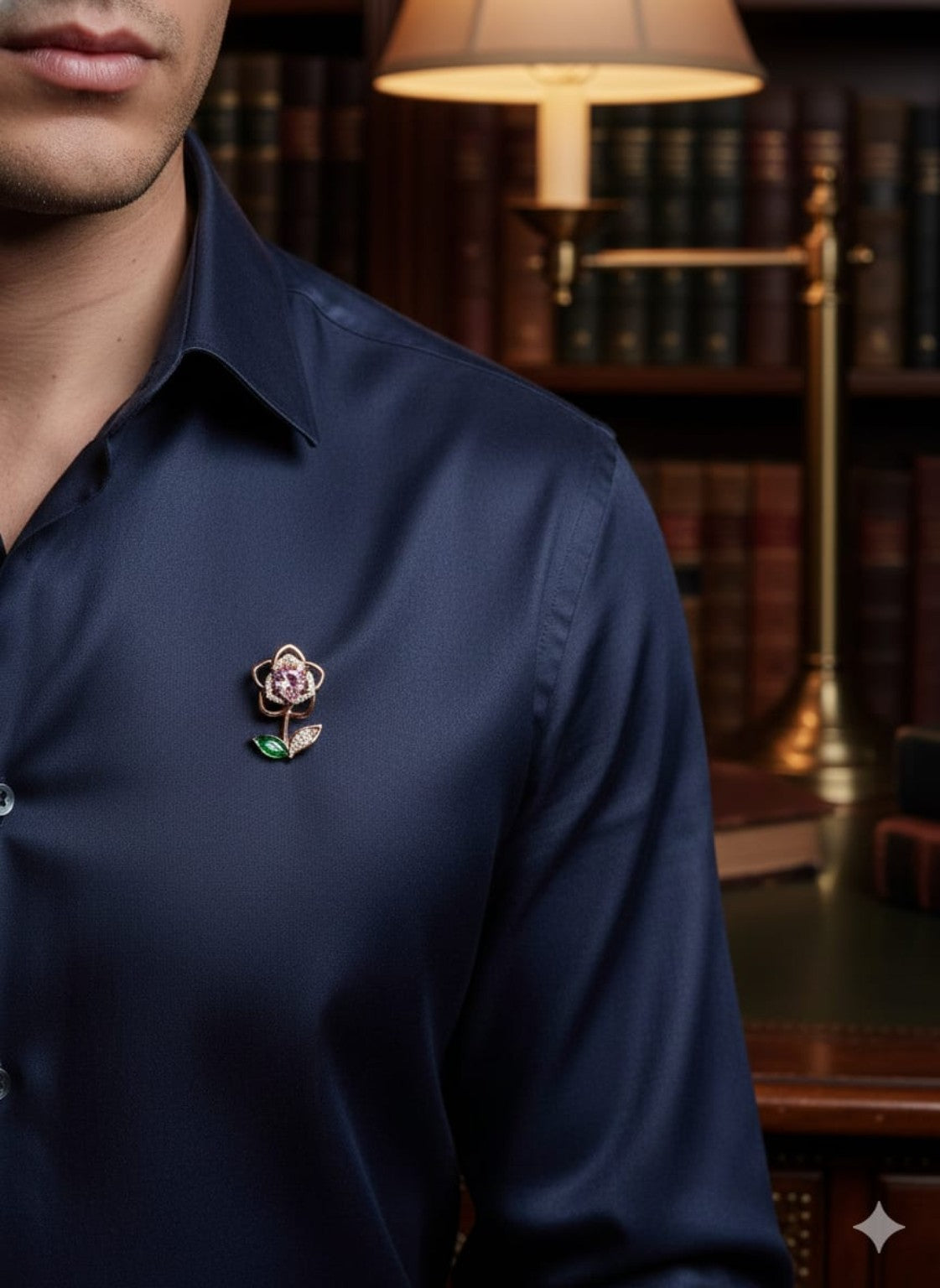 Blush Rosé Bloom Brooch