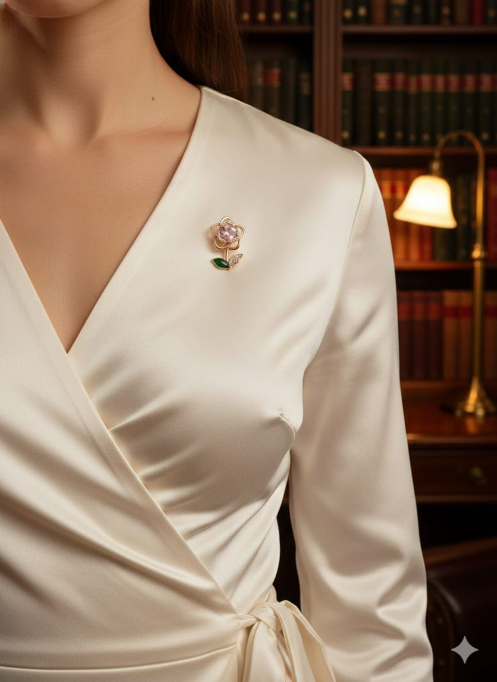 Blush Rosé Bloom Brooch