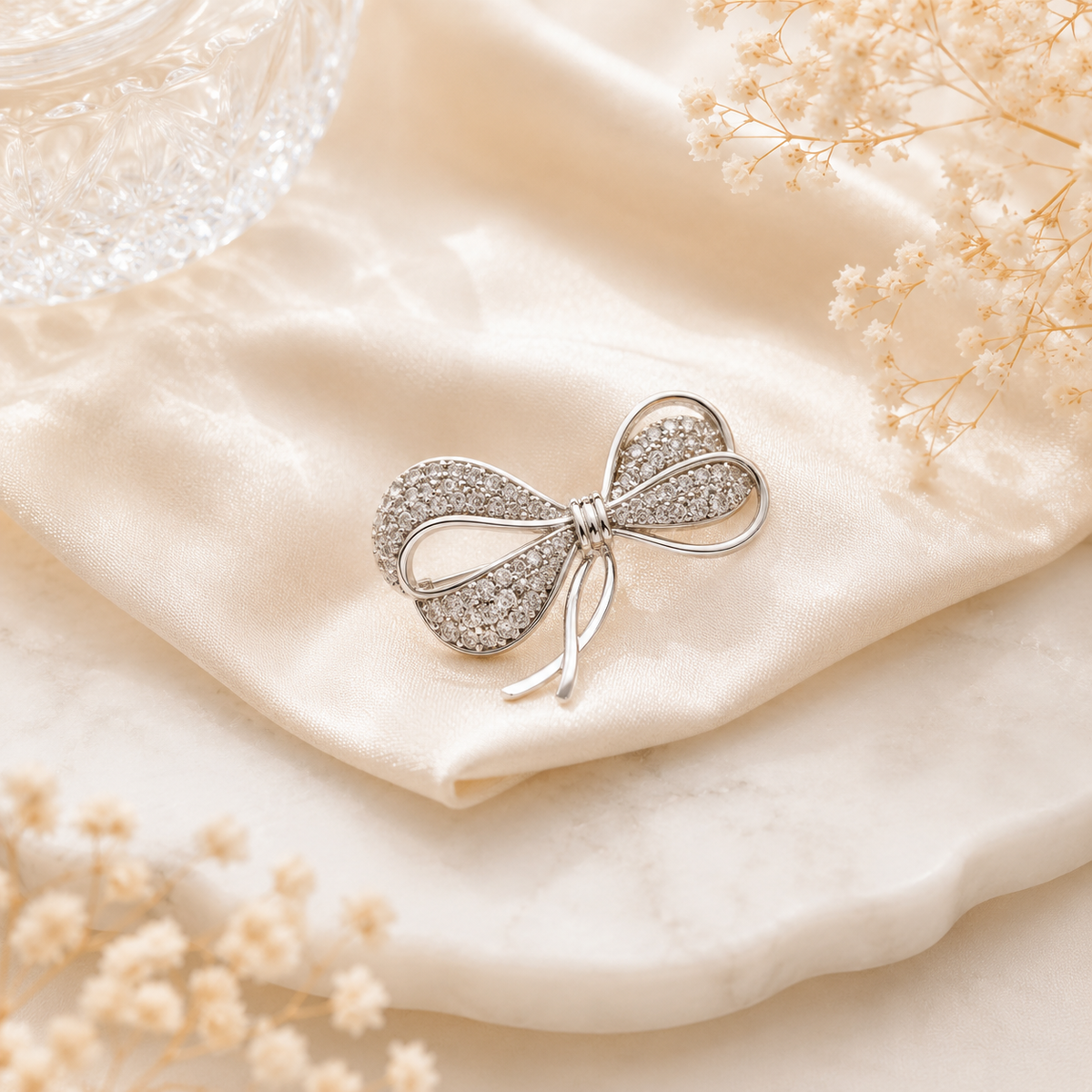 Celeste Bow Brooch