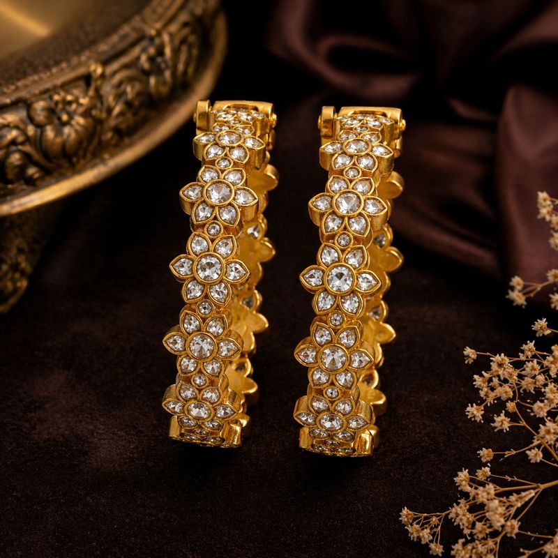 Rajsi Polki Bloom Bangles