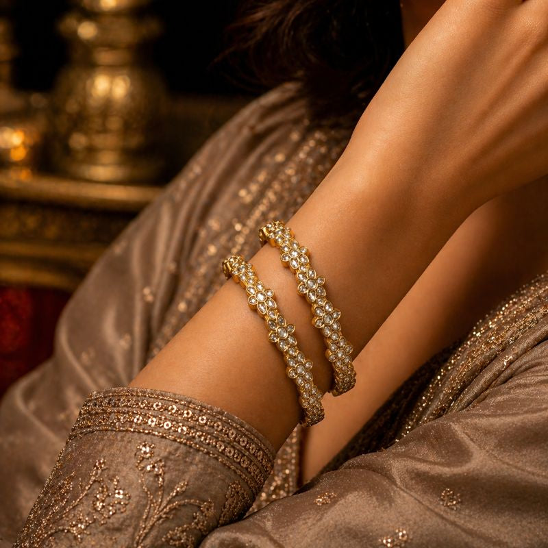 Rajsi Polki Bloom Bangles