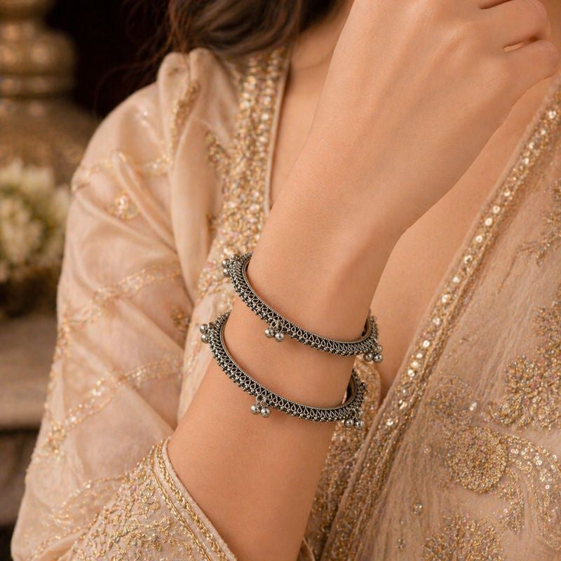 Noor Antique Ghungroo Bangles