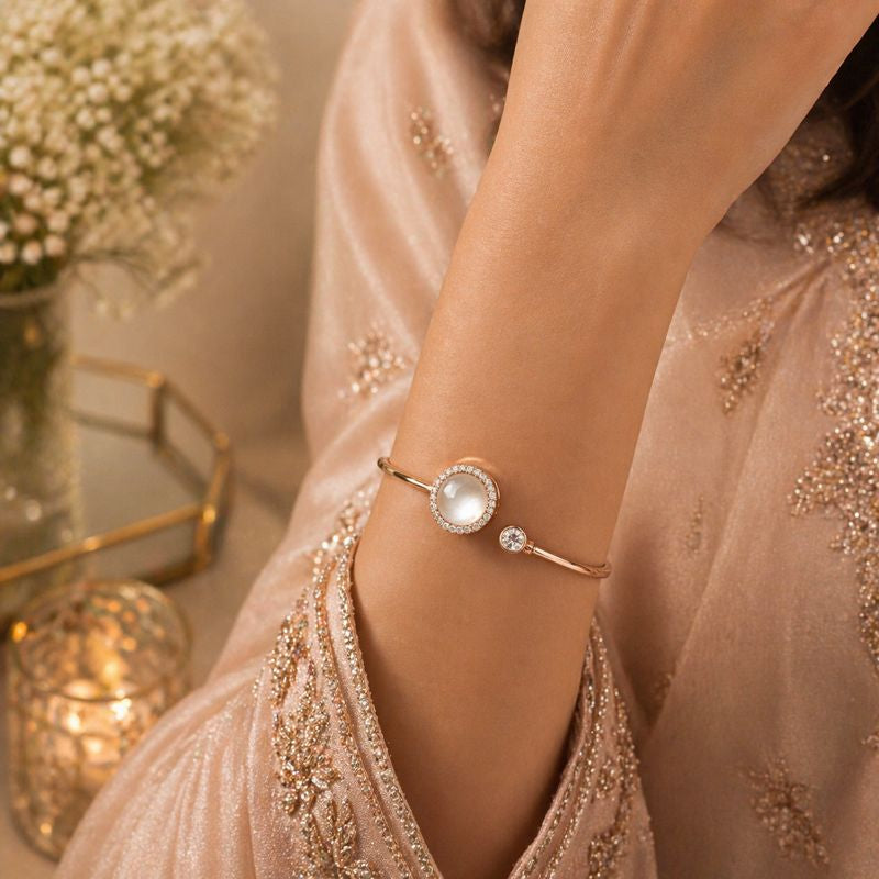 Ira Mother of Pearl Kada Silver