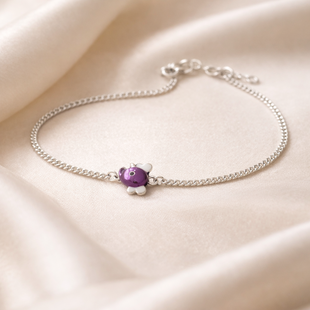 Little Ganesha Silver Baby Bracelet