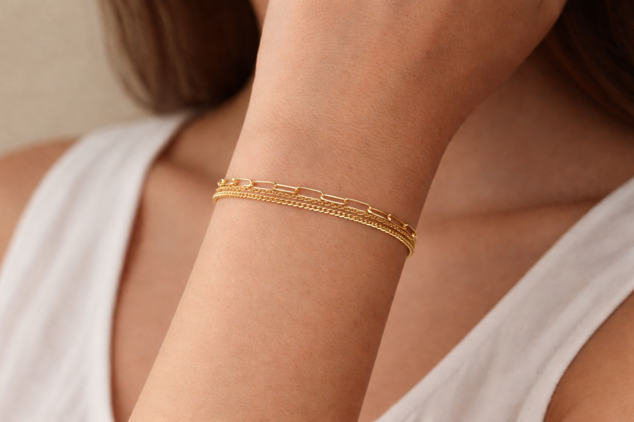 Layered Chain Luxe Bracelet