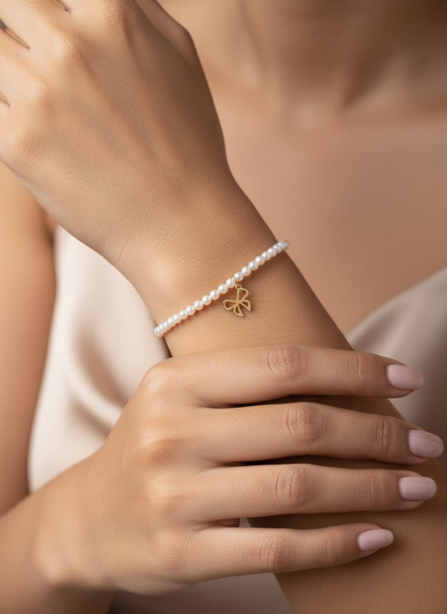 Butterfly Grace Pearl Bracelet