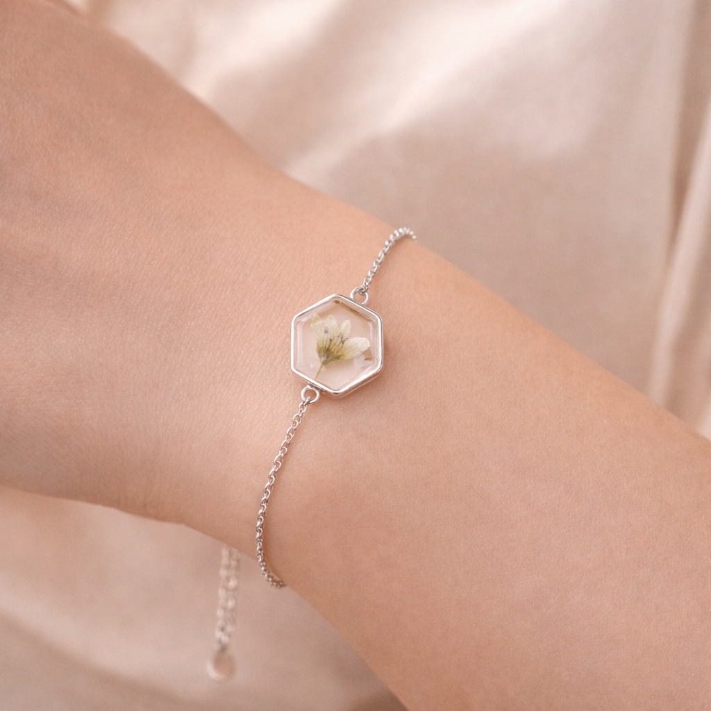Etherea Bloom Resin Bracelet