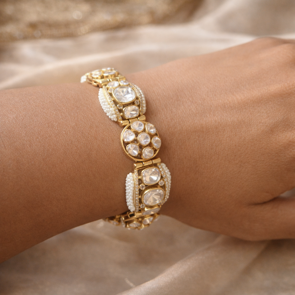 Gajra Moissanite Bracelet