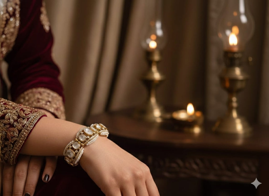 Gajra Moissanite Bracelet
