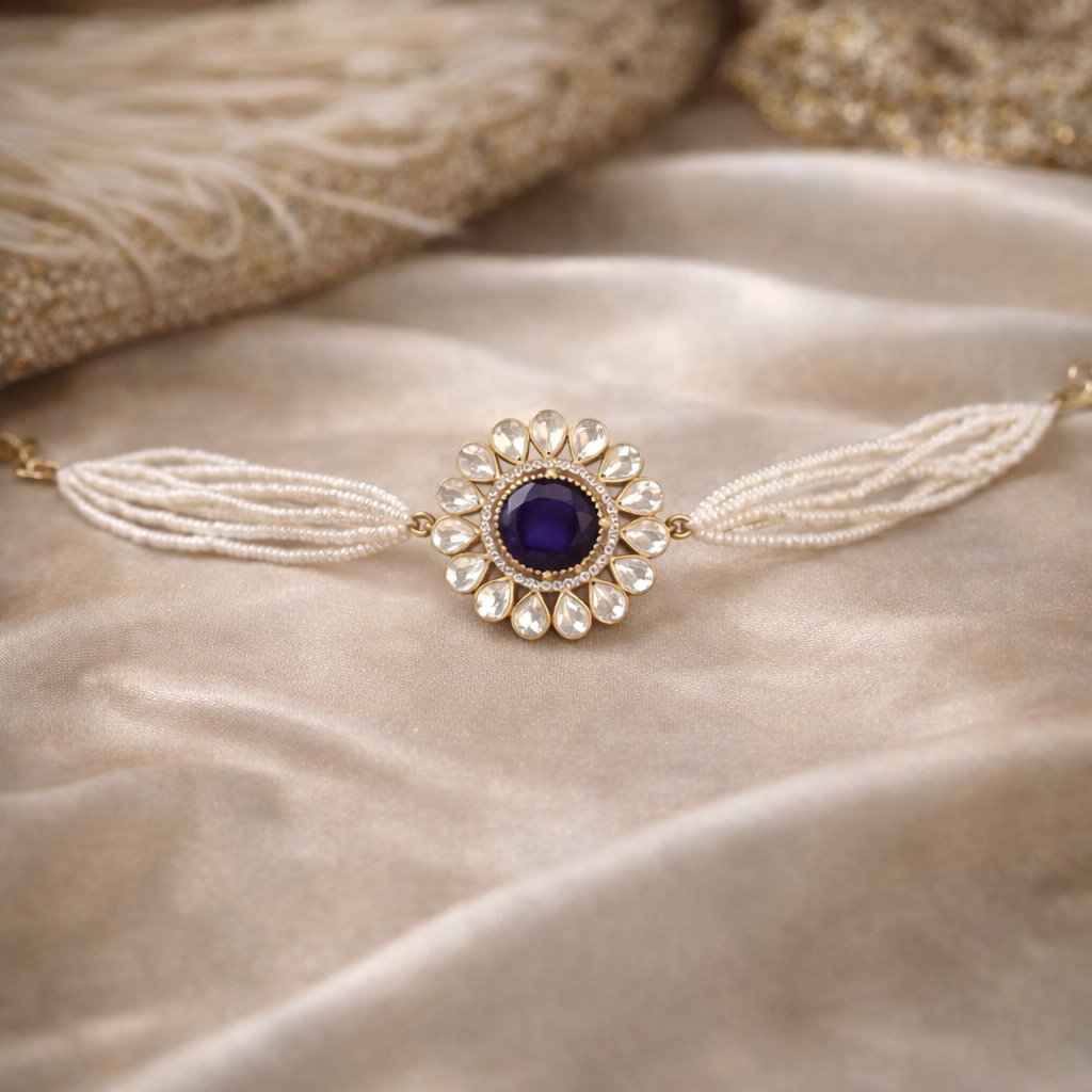 Neel Moissanite Pearl Bracelet
