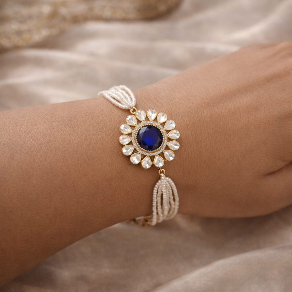 Neel Moissanite Pearl Bracelet