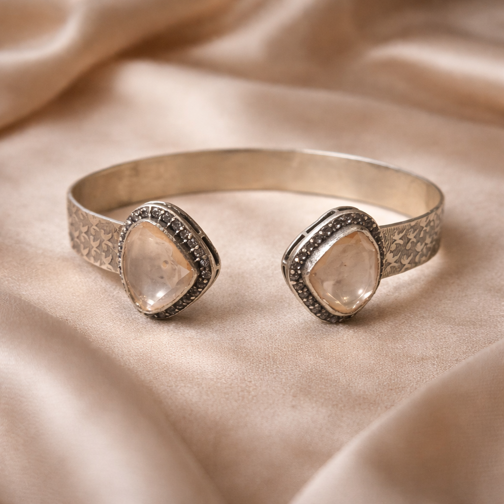 Aurelia Quartz Open Cuff