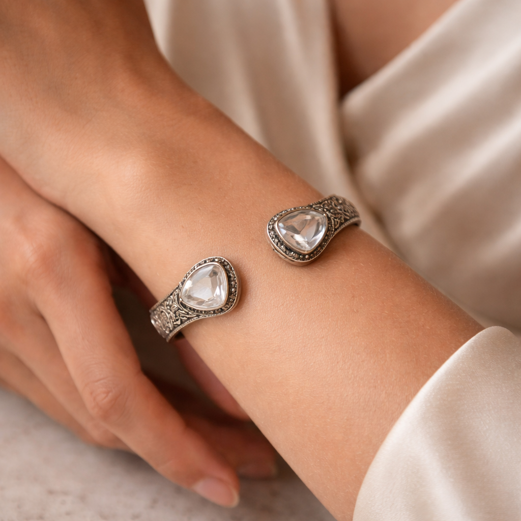 Aurelia Quartz Open Cuff