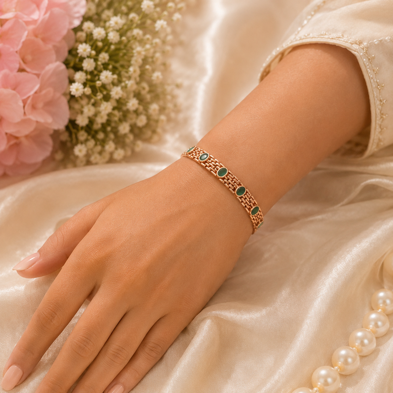 Avira Emerald Grace Bracelet