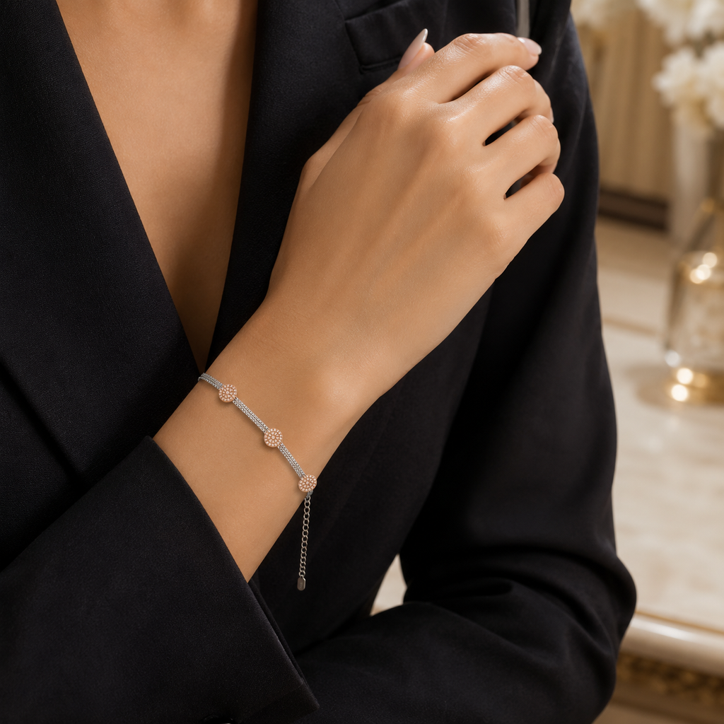 Roselle Halo Bracelet