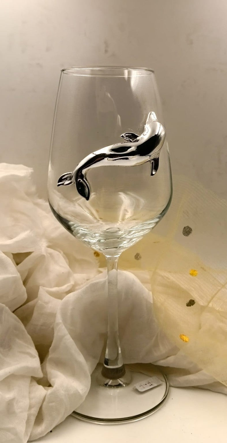 Ocean Bliss Dolphin Gift Glass