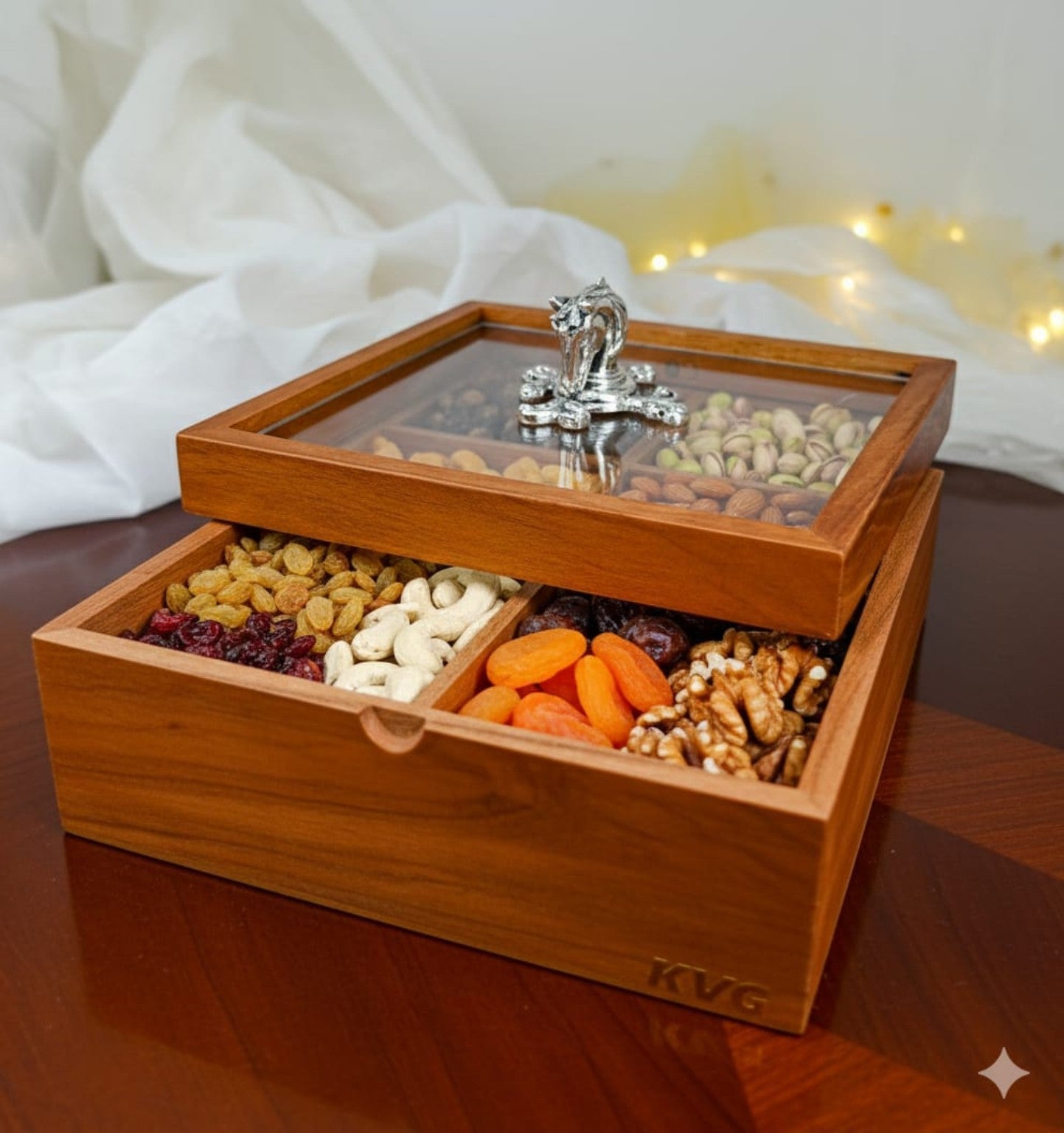 Ananta Silver Serpent Dry Fruit Chest