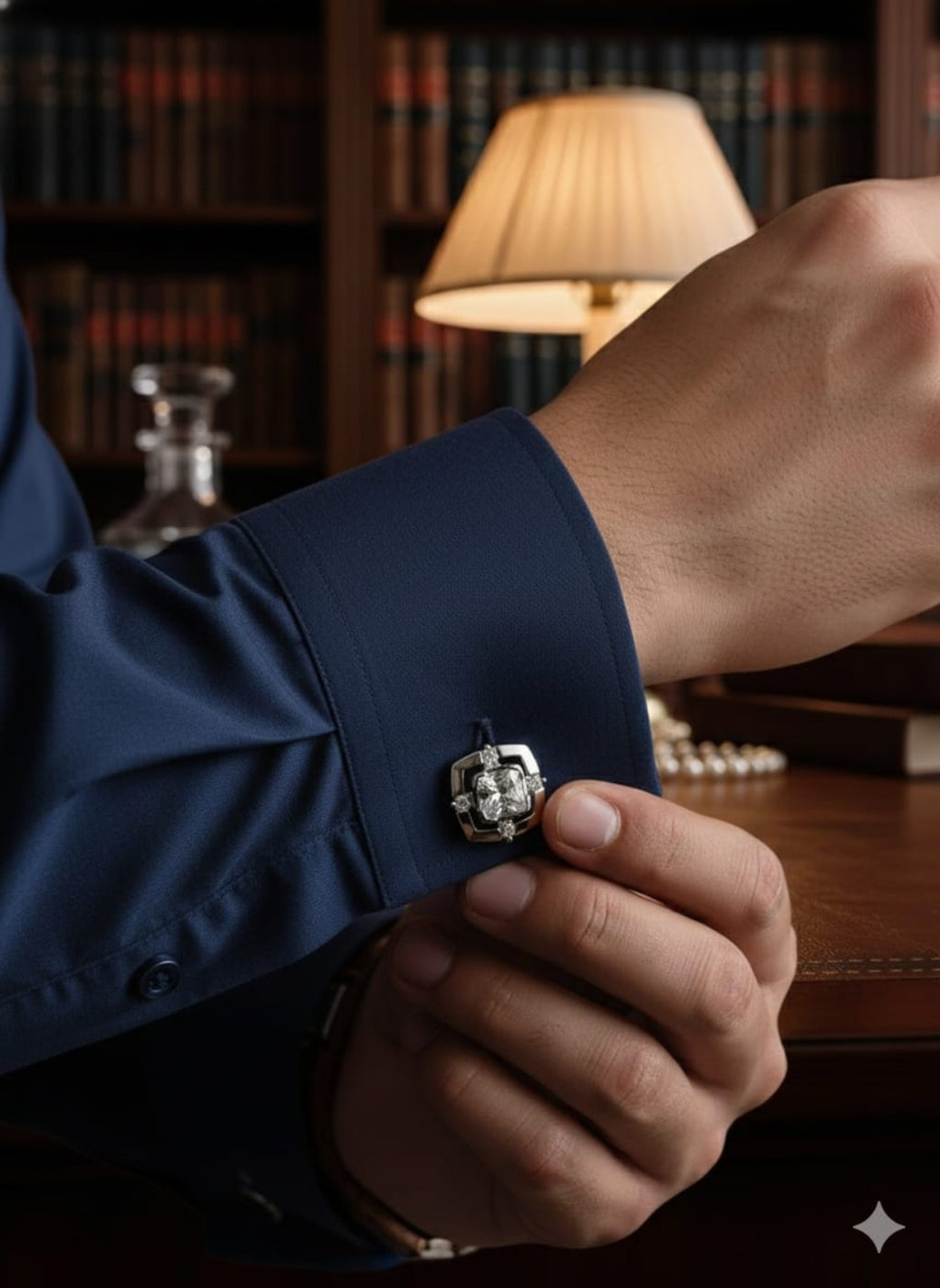 Imperial Square Diamond Cufflinks