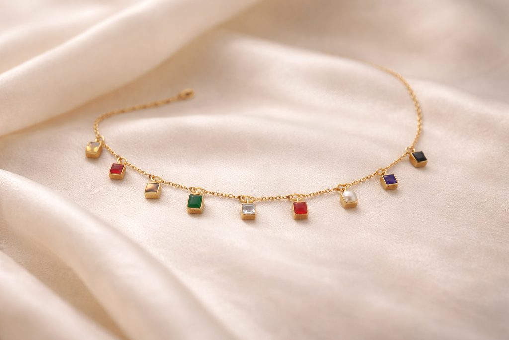 Navratna Grace Chain Necklace