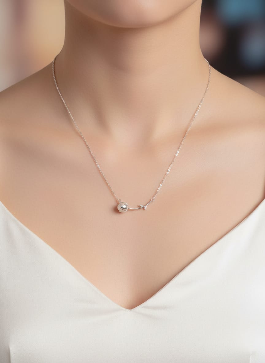 Rosebud Chain Pendant