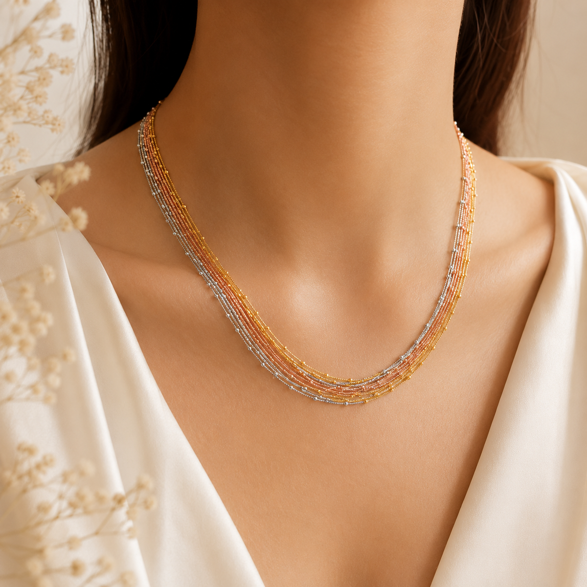 Triveni Luxe Multi-Layer Chain