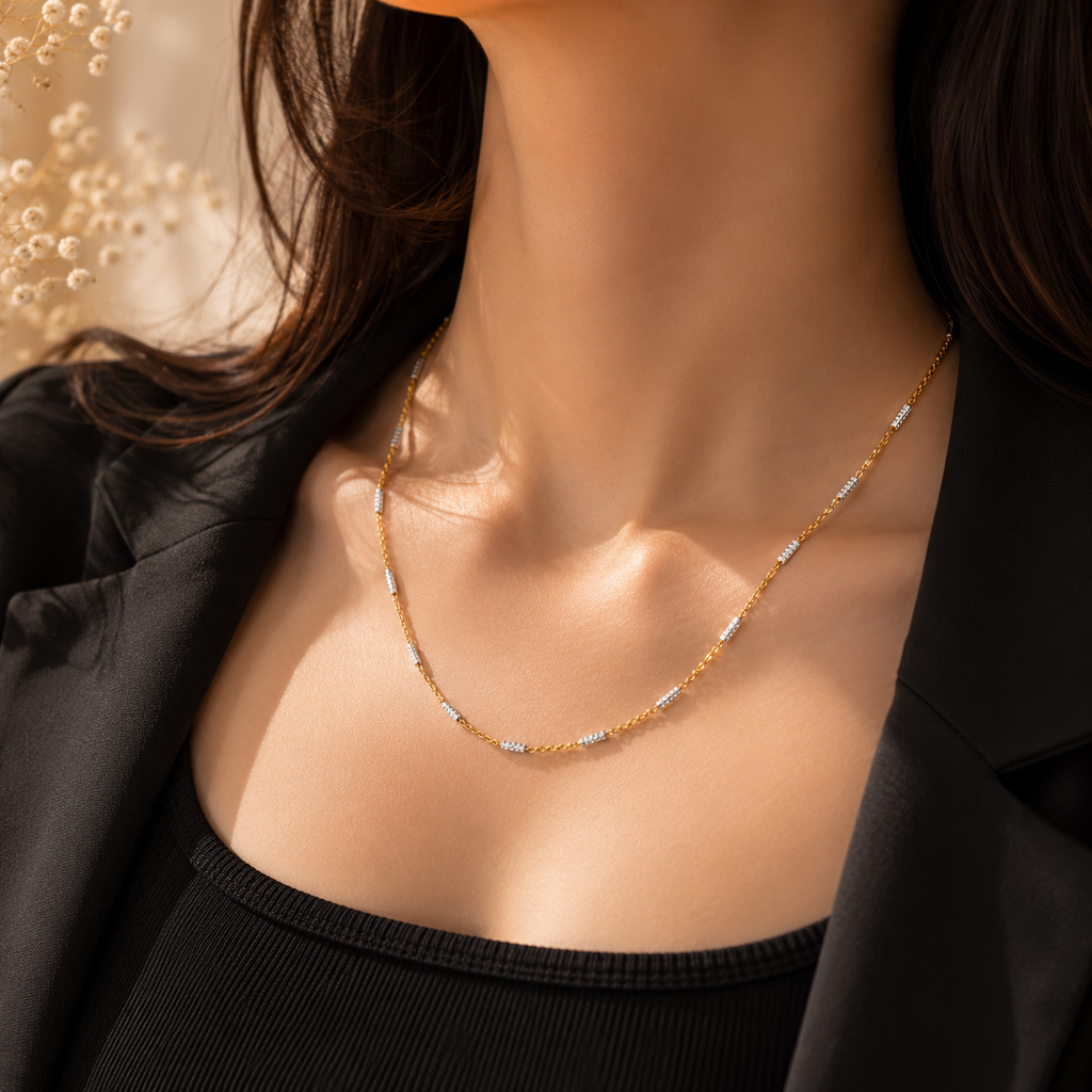 Sunlit Spark Italian Chain
