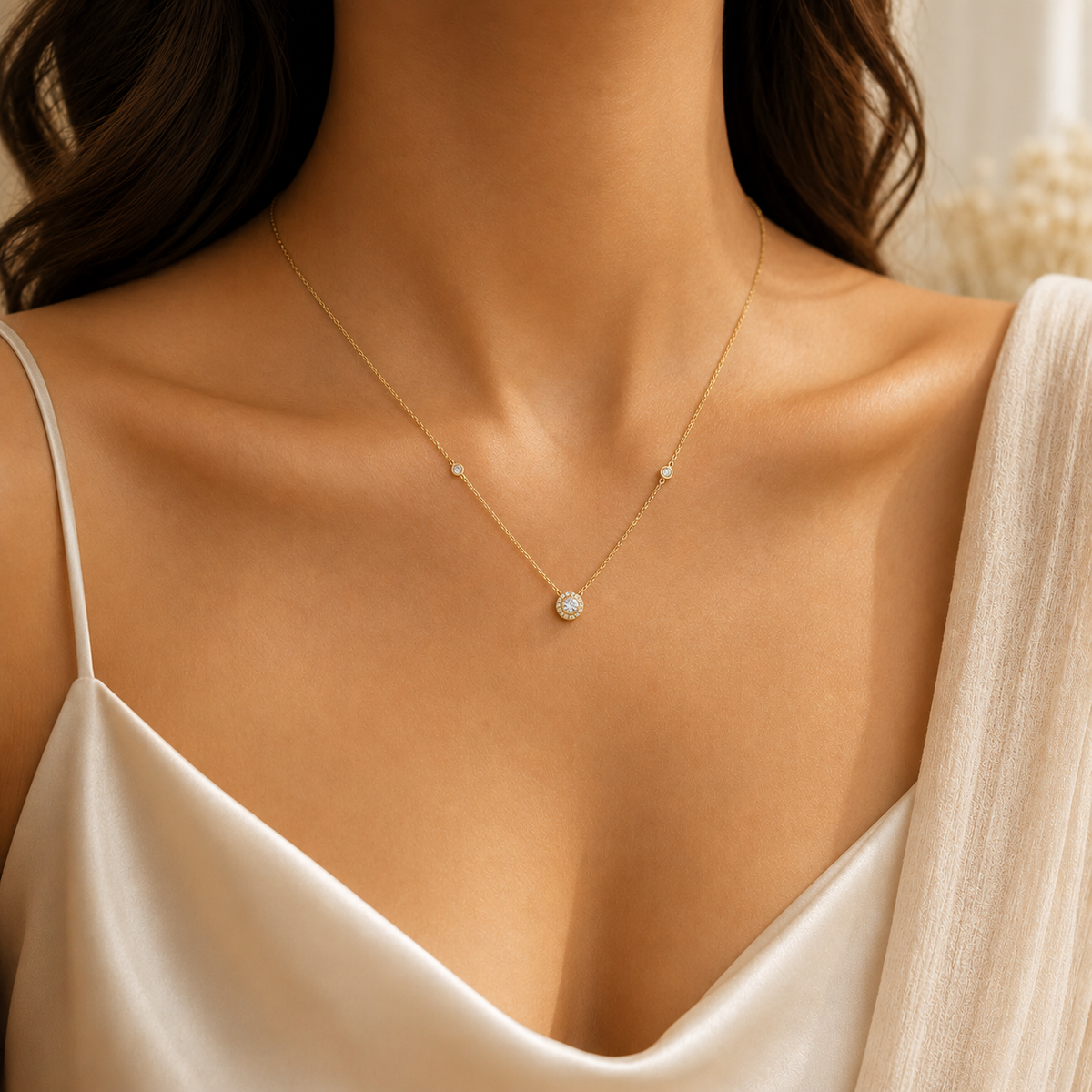 Eshani Halo Necklace