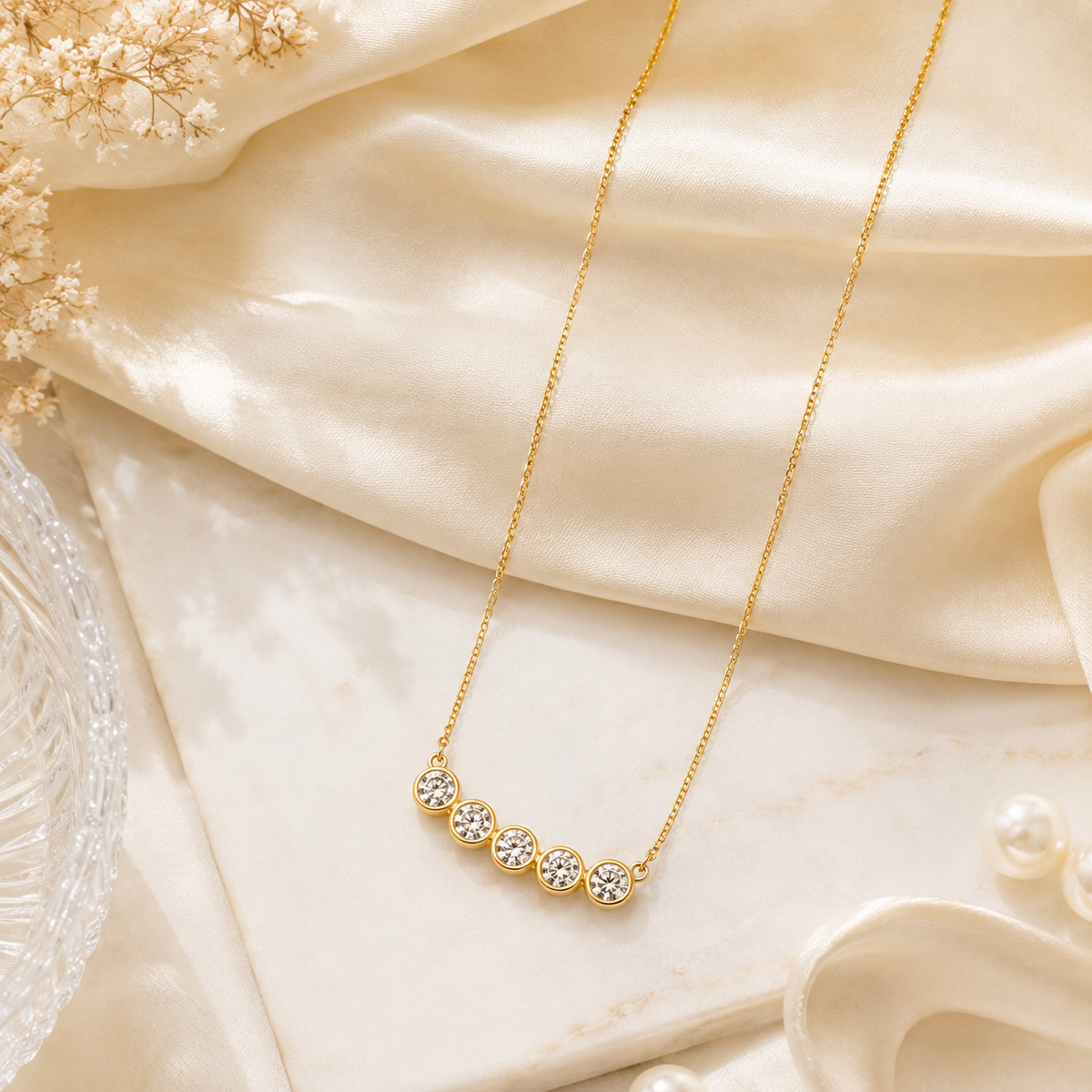 Aarohi Five-Stone Necklace