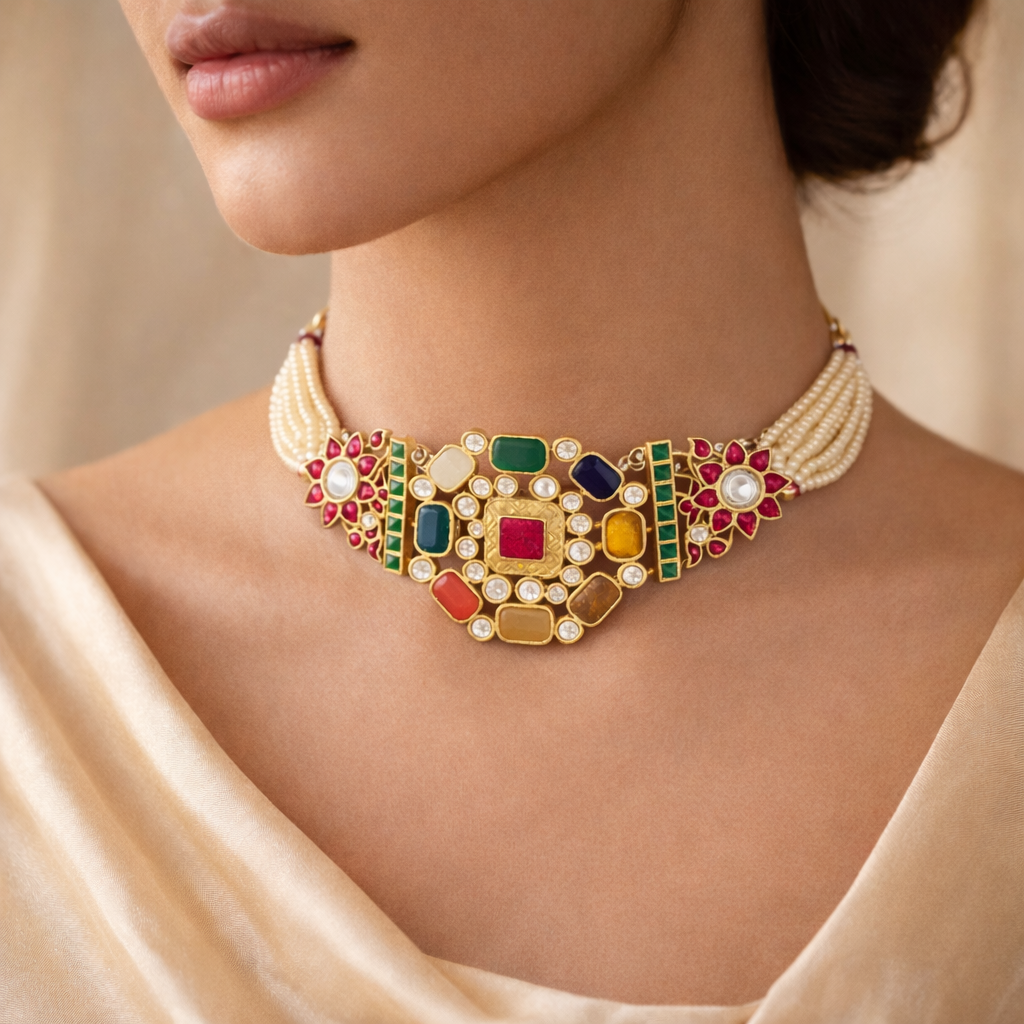 Navratan Elegance Choker
