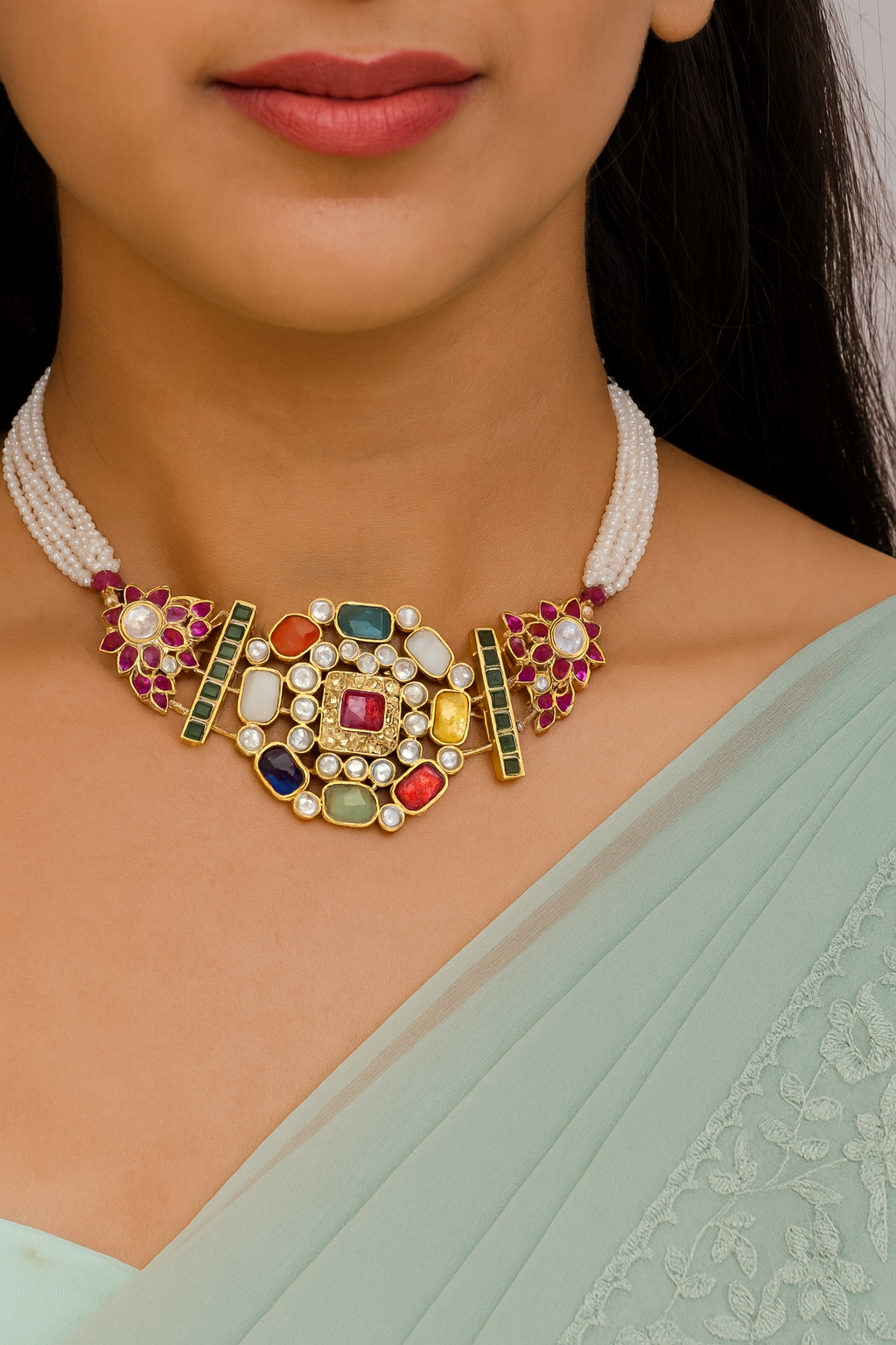 Navratan Elegance Choker