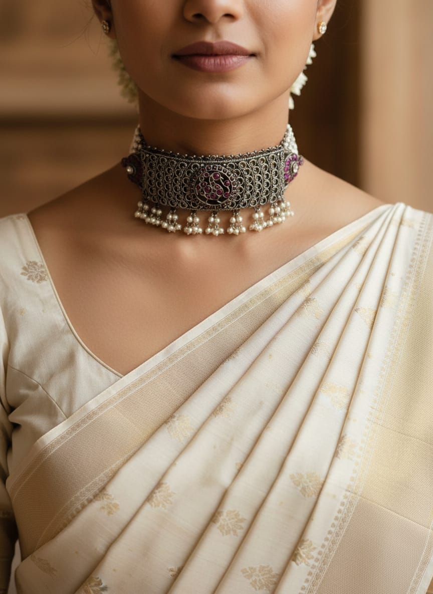 Royal Heritage Oxidized Choker