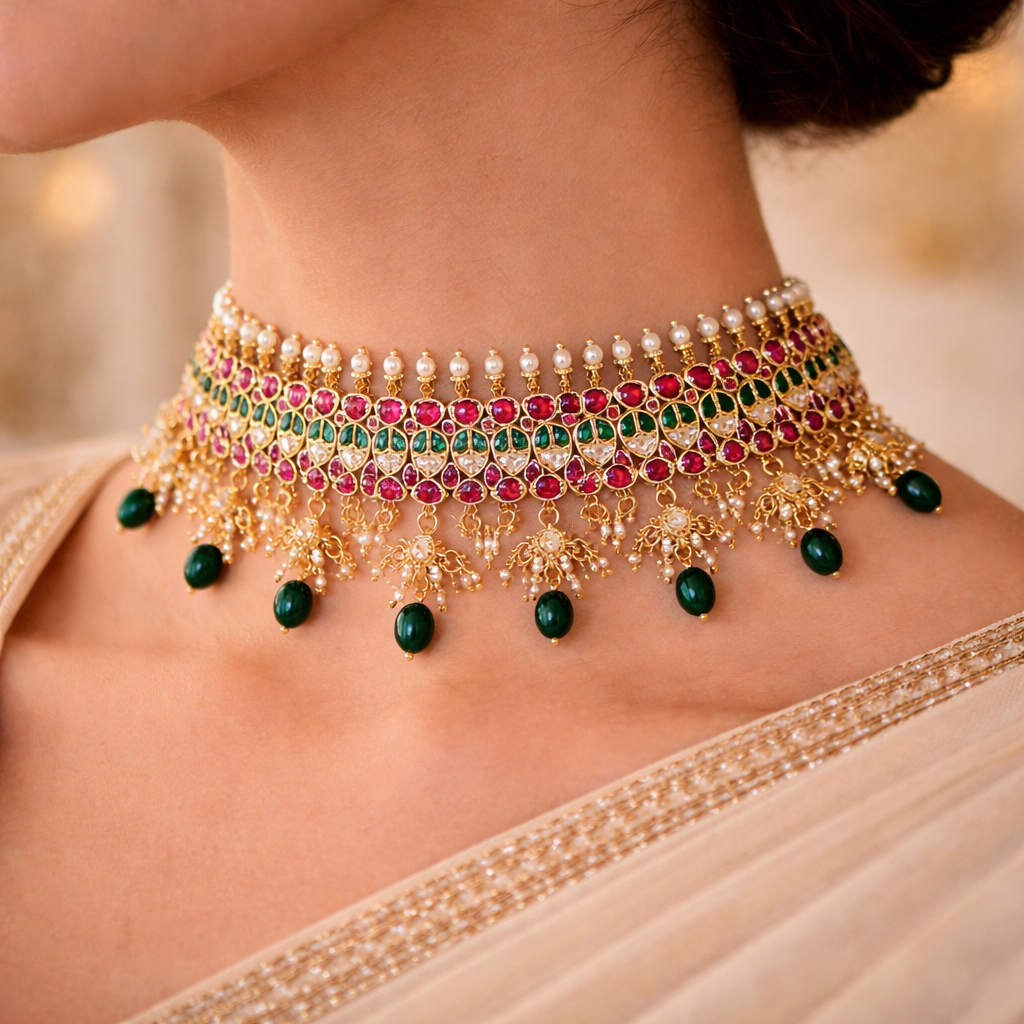 Maharani Ratnavali Grand Kundan Choker