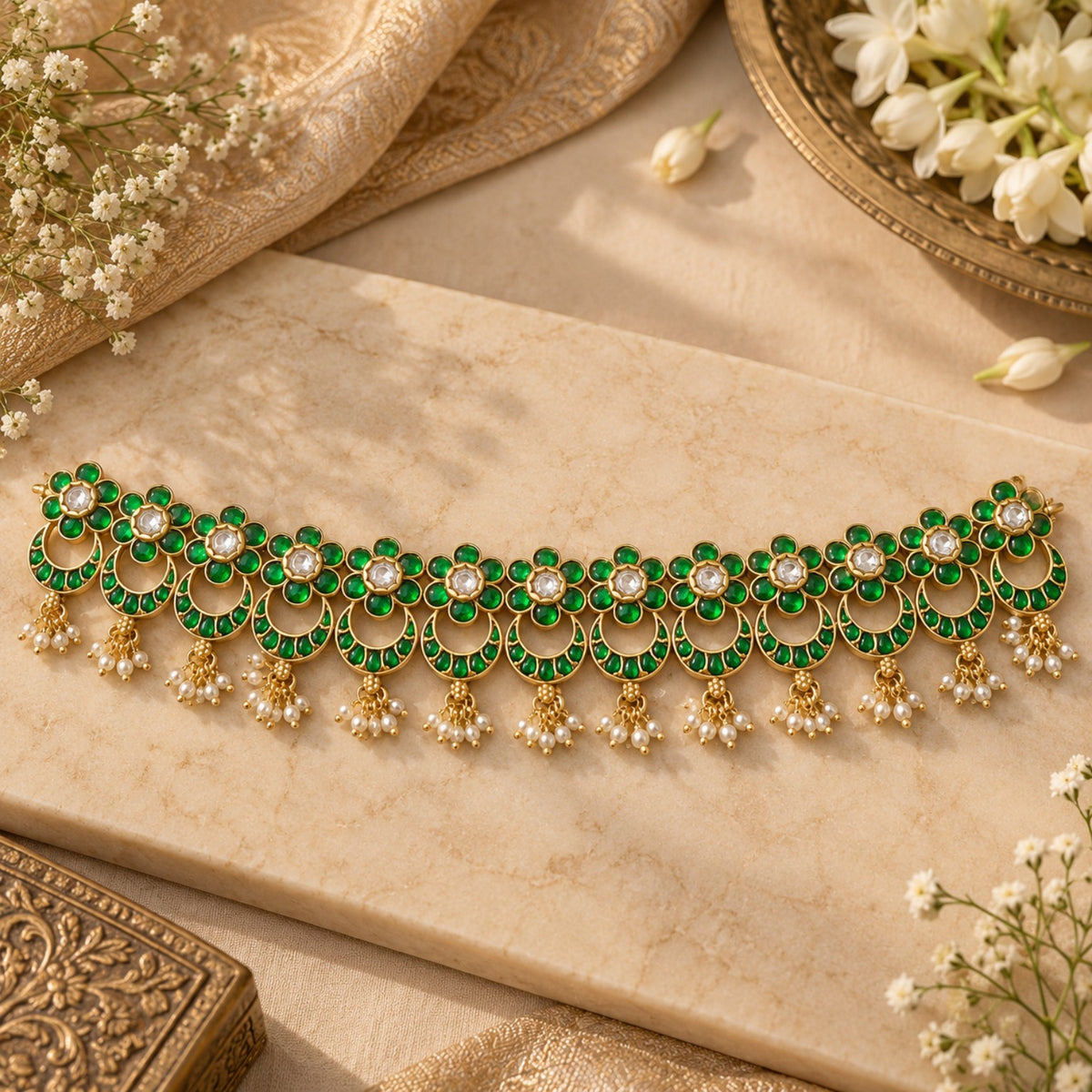 Emerald Bloom Heritage Choker