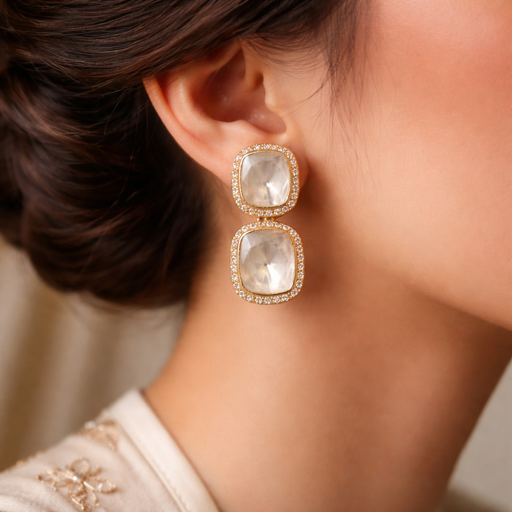 Luna Duo Stud Drops