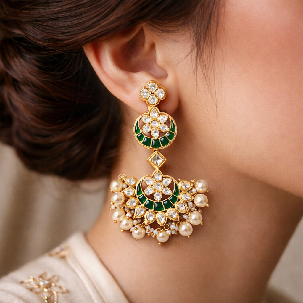 Emerald Bloom Pearl Drops