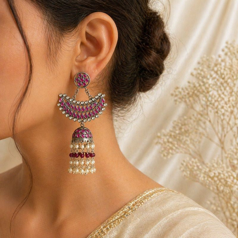 Ruhani Ruby Jhumkas