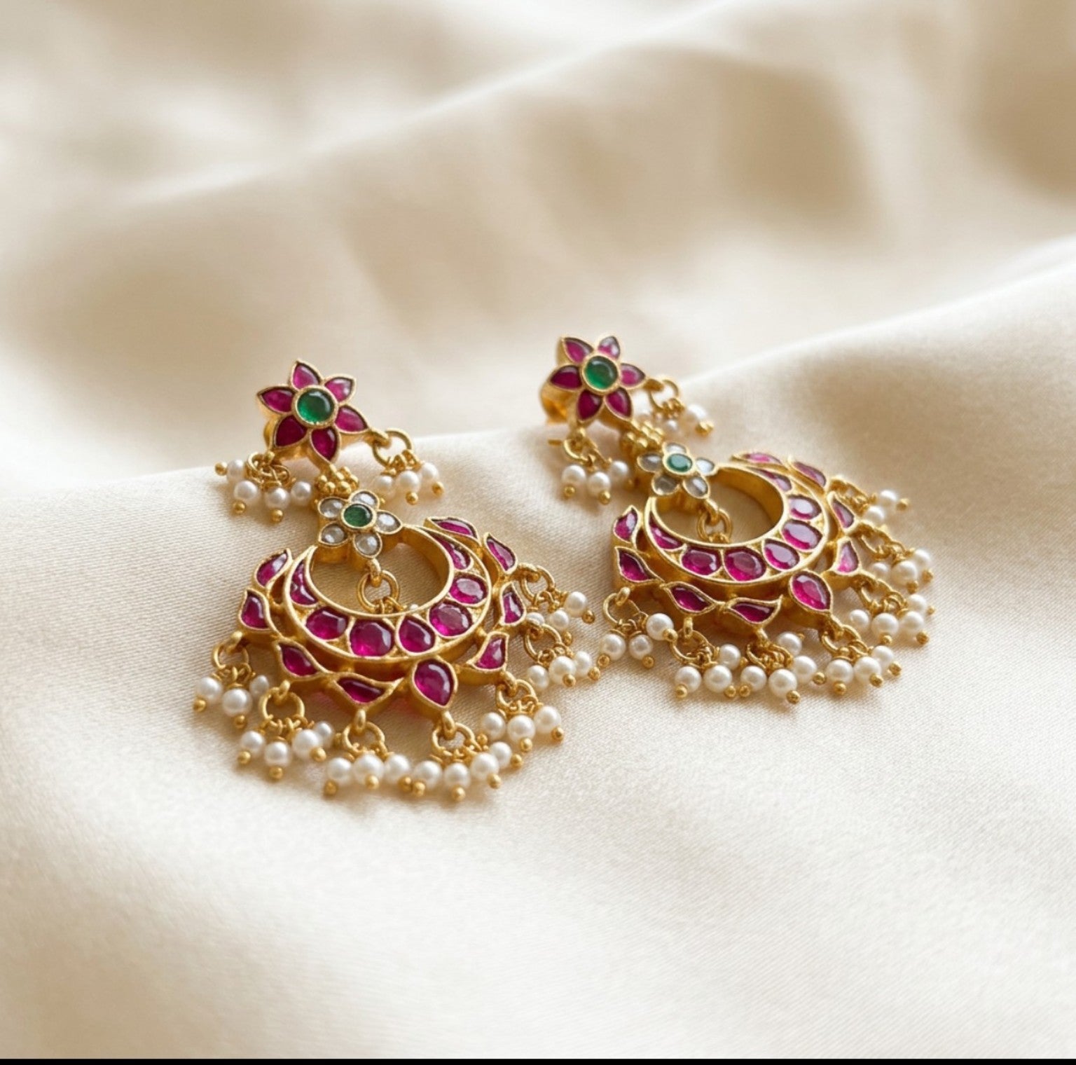 Rangriti Chandrika Statement Earrings