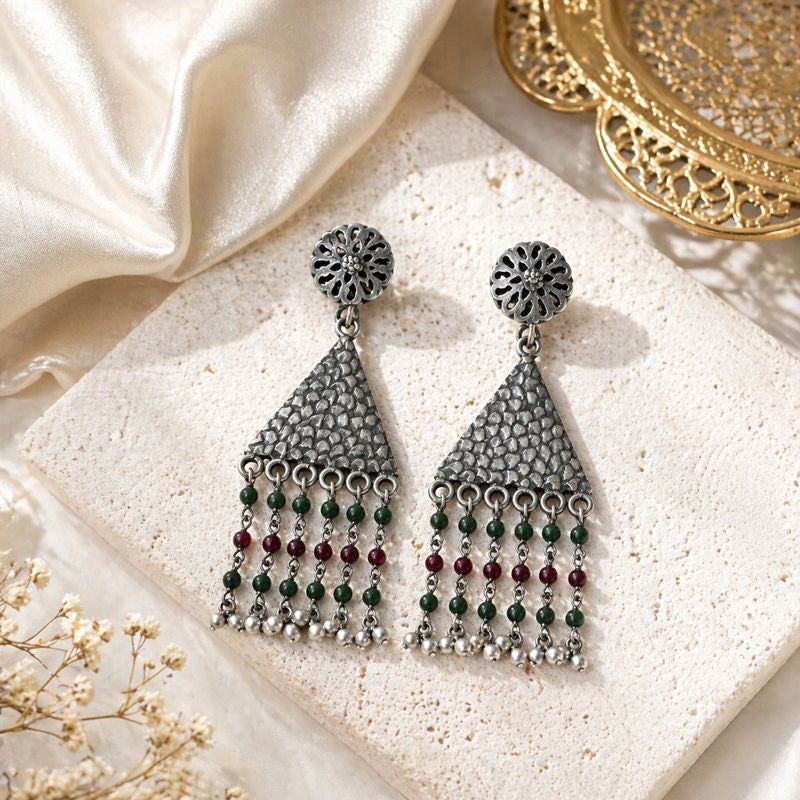 Vanya Tribal Cascade Earrings