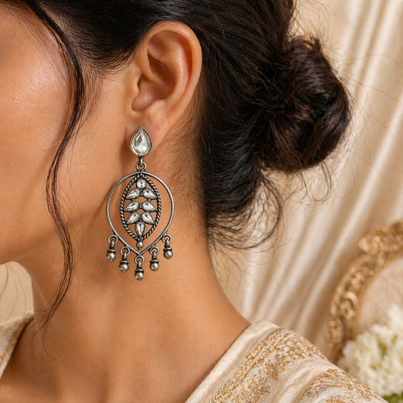Tarini Leaf Drop Earrings